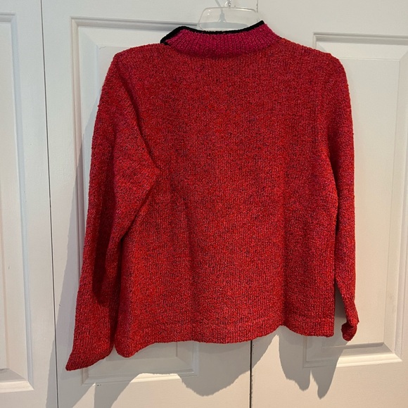 New South Cotton Hand Loomed zippered Sweater sm - Picture 2 of 3